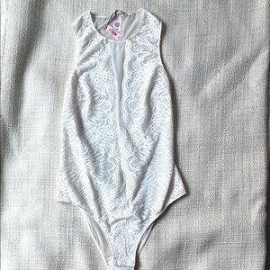 NEW with tags! Victoria's Secret ivory Lace Bodysuit One Piece